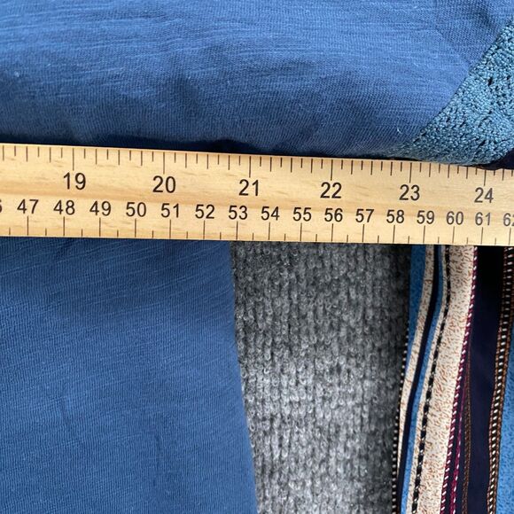 UMGEE Dress Womens XL Blue Patchwork Floral Long Sleeve Boho Casual Cottage Farm - Picture 7 of 8